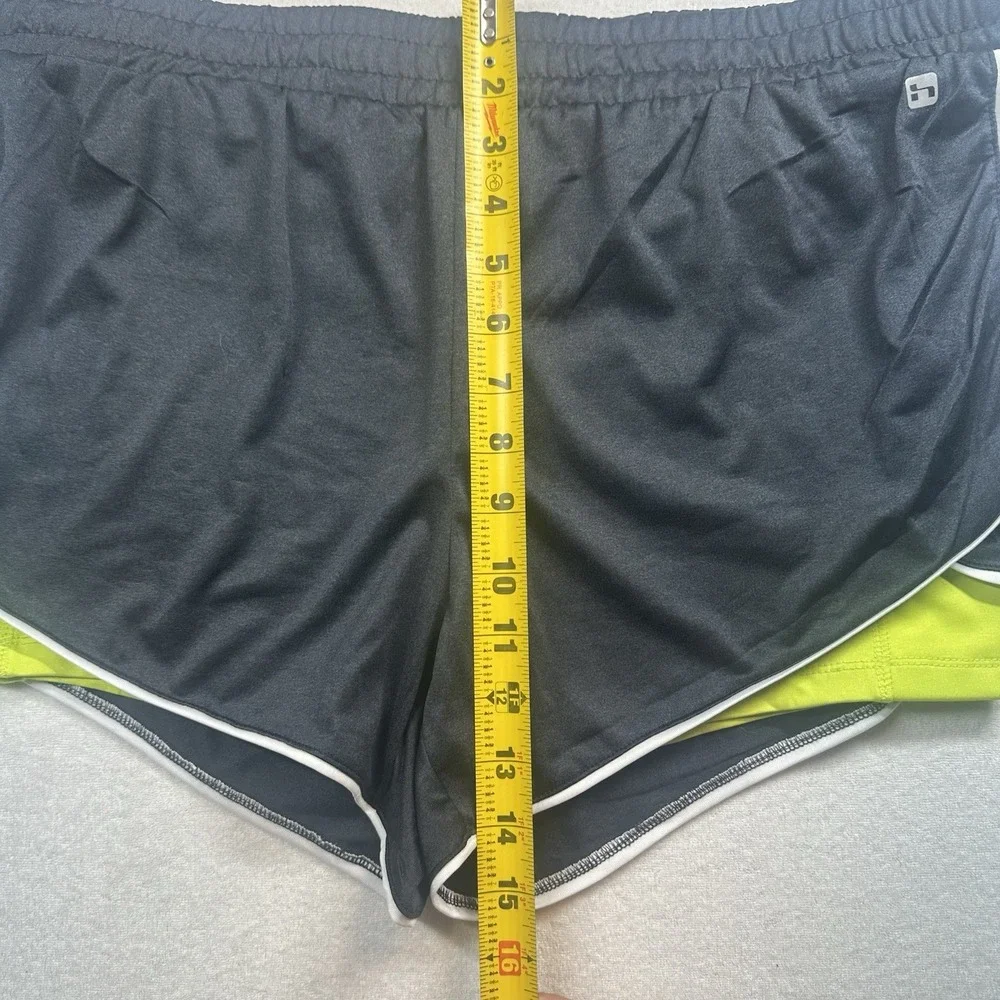 Hind Women's XL Black Green Hydra Protect Solace Double Layer Running Shorts - Picture 5 of 11